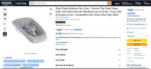 Stokke tripp trapp newborn - stokke, set