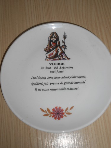 Assiette signe zodiaque - ,