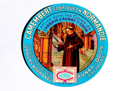 Ancien etiquette boite fromage - boite,