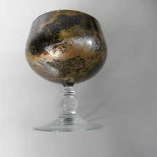 coupe en verre laque line signe jn bouillet