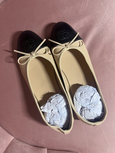 Chanel ballerines cuir - ballerines,