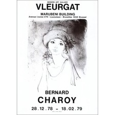 CHAROY Bernard - Lithographie "Exposition Modern Art Galerie Vleurgat, Bruxelles