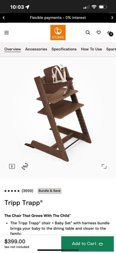 Tripp trapp high chair - high,