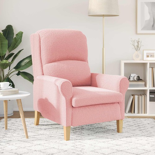 Fauteuil tissu sherpa doux - tissu,