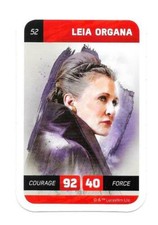 Carte Leclerc Star Wars "Han Solo" N°52 - Leia Organa (2018)