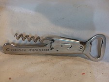 tire bouchon champagne perrier ancien couteau