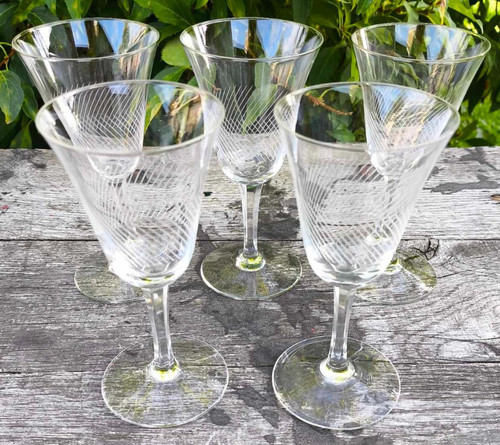 Vintage verres apéritif en - 5,