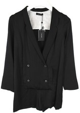 Cop Copine Flow Combinaison Femme (Eu) 38 À Double Boutonnage Col Revers Noir