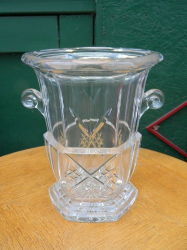 Seau champagne cristal signé - cristal,