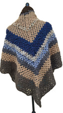 grand châle au crochet fait main