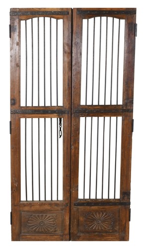 Portail antique porte bois - portail,