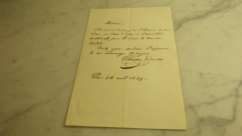 1849 theodore ducos billet - 1849.theodore,
