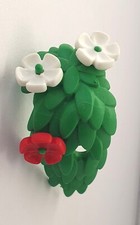 CASCADE VERTE AVEC FLEURS BLANCHES ET ROUGE POUR SUSPENTE BALCON PLAYMOBIL...