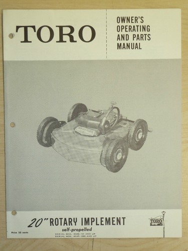 Toro rotary owners - 20",
