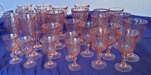 Service verres vintage - de,