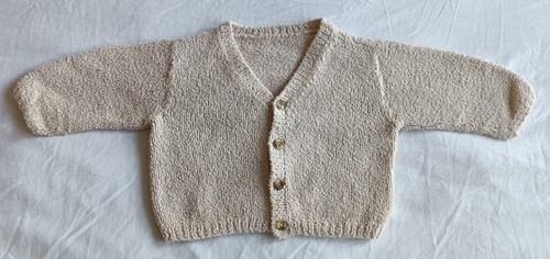 Gilet beige fait - fait, laine