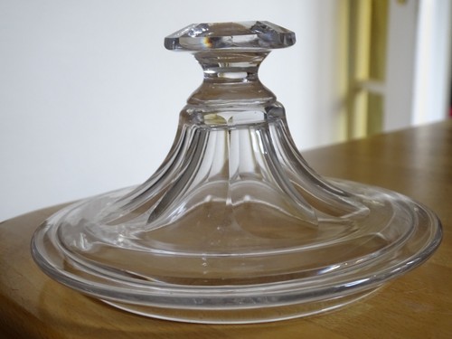 Ancien couvercle en cristal - couvercle,