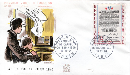 1408 fdc enveloppe 1er - 1408+, jour