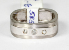Anneau 585 blanc carat - 14,