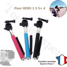 Perche Monopode Télescopique + Adaptateur + Vis pour Gopro Hero HD 2 3 3+ 4 5 **