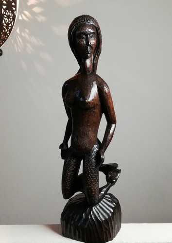 Statuette sculpture bois - , en