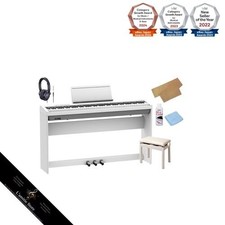 Roland FP-30X WH blanc [comprend pédales sur pied et chaise réglable en...