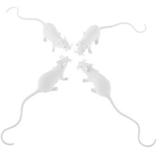  4 Pcs Animaux Jouet Rat Réaliste De Souris Jouets En Plastique D'Halloween
