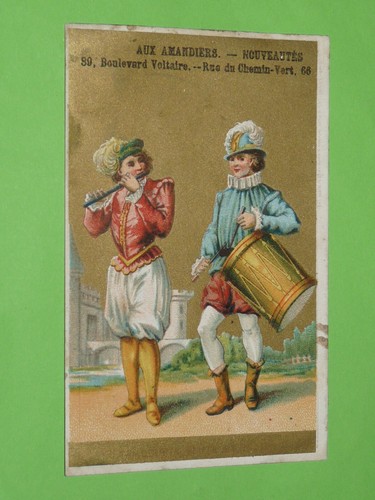 Chromo calendrier 1882 aux - chromo,