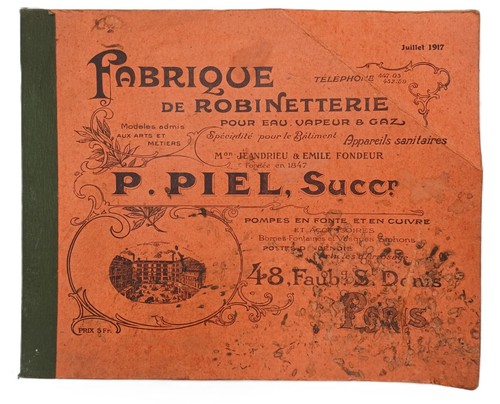 Ancien catalogue plombier - de,