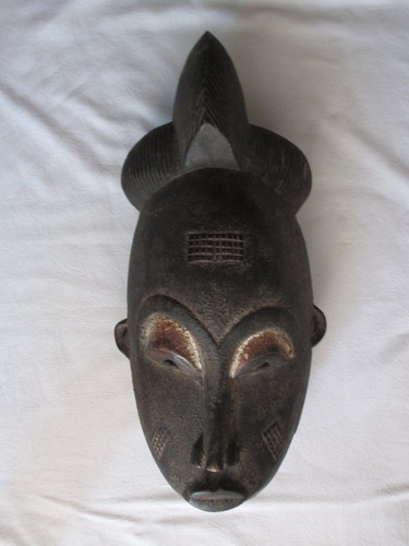 Ancien masque africain - , baoulé