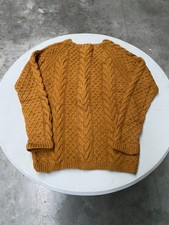 Pull torsadé knitwear jaune