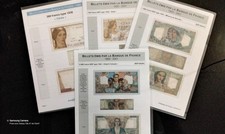 lot De 4 documentations de billets de banque français《 D'anciens Francs 》