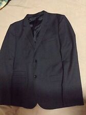 NWT Mens The Kooples Grey Chevron Twill Adjusted Suit Jacket.Size 52EU/42US.$645