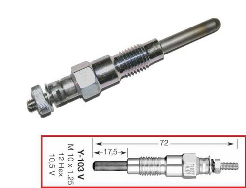 Bougie préchauffage yanmar - bougie,