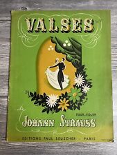 Partitions pour violon : Valses de Johann Strauss - Editions Paul Beuscher 1946