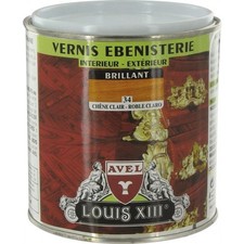 Vernis ébénisterie résine polyuréthane protection bois Chêne clair brillant 0.5L