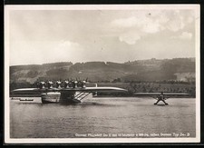 AK Dornier Avion Flottant Do X