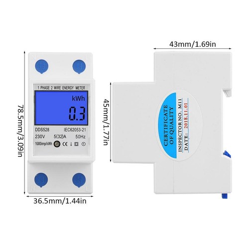 Compteur énergie rail din - compteur,