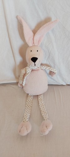 Doudou peluche lapin rose - peluche,