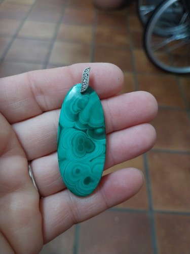 Pendentif malachite pierre - malachite,