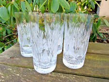 Ancien 5 grands verres a orangeade - Cristal ciselé de Lorraine ? A  identifier