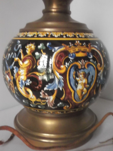 Lampe faience gien - lampe, en