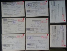 WW2 8 LETTRES PRISONNIER DE