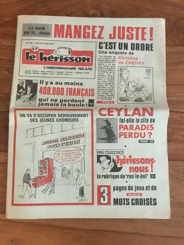 Journal hérisson 1724 - le,