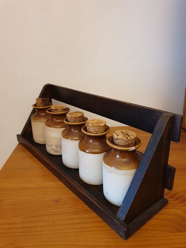 Ensemble cinq pots grès - ensemble,