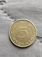 Pièce de Monnaie Allemande  5 Pfennig 1950