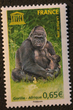 Timbre  de service - FRANCE - Unesco - Gorille - AFRIQUE - Neuf ** -YT140- 2008
