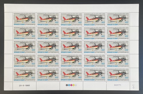 Djibouti 1988 646 planche - djibouti, yt