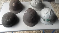 5 casque de mineur ancien  ww 1- 14 18  armée