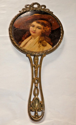 Superbe miroir face main - miroir,